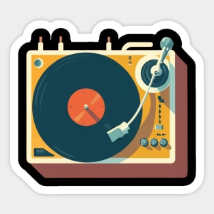 Music vintage rétro style Sticker